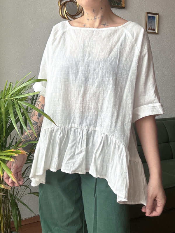 Blusita blanca peplum