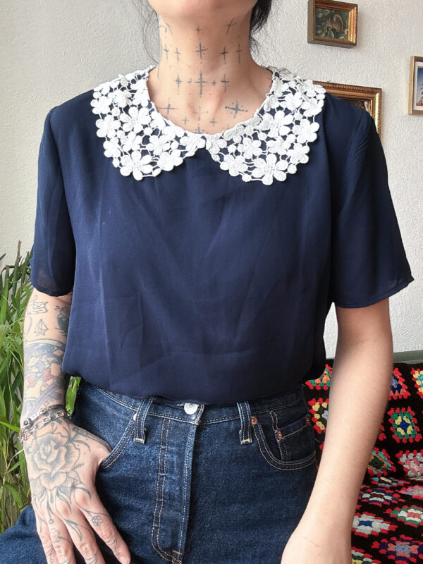 Blusa con encaje