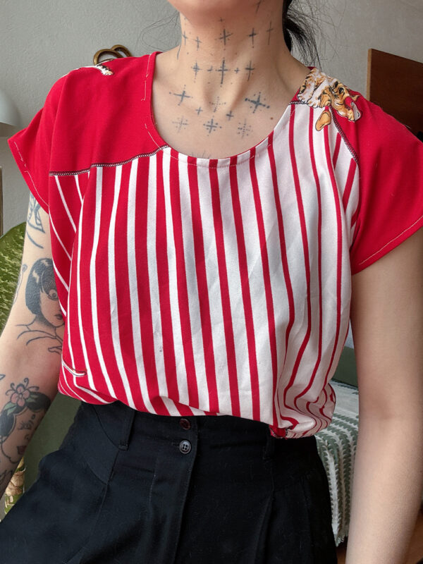 Top Red & Stripes