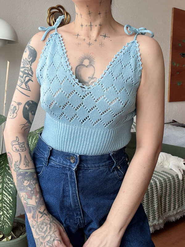 Top azul