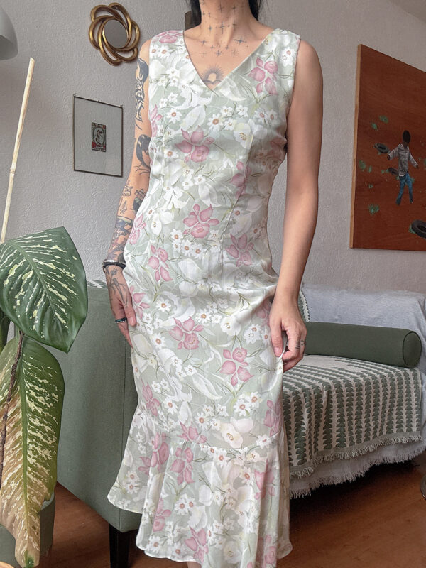 Vestido sirena botánica
