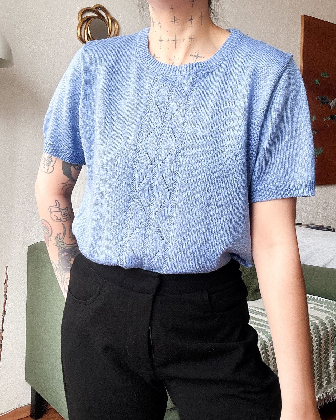 Top azul