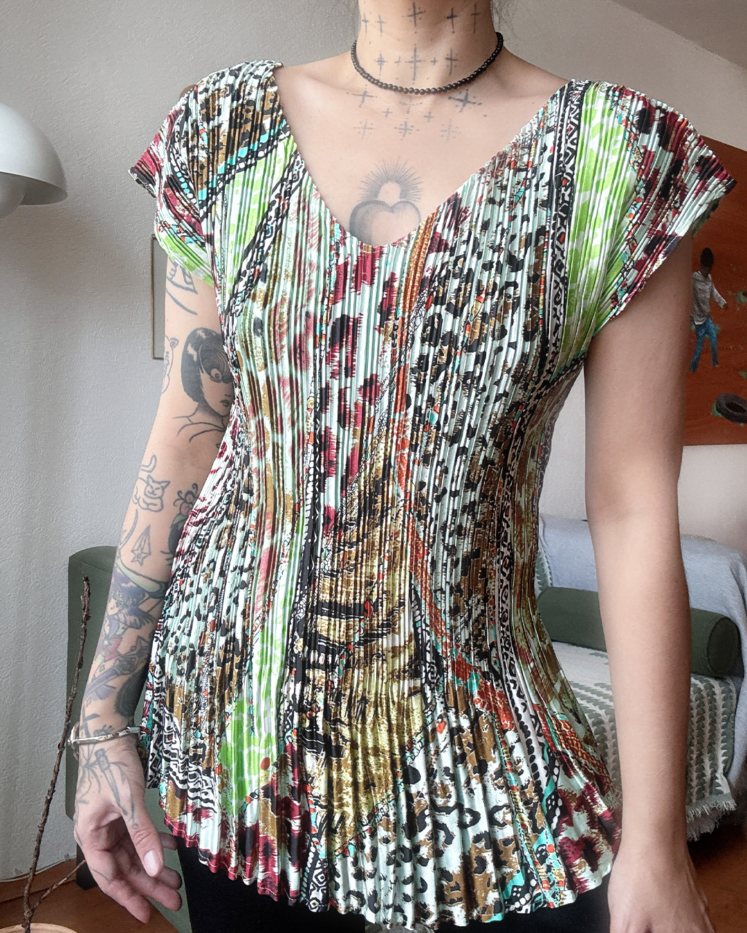 Top pleated