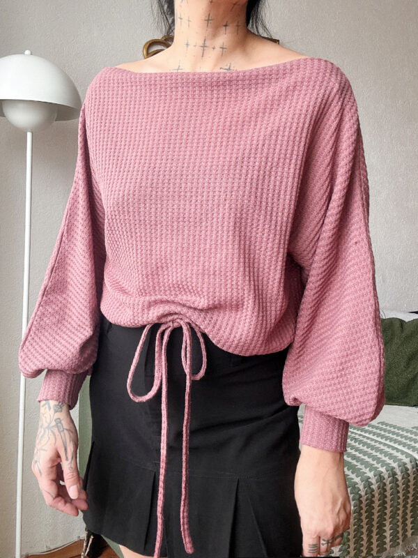 Blusa Waffle Balloon